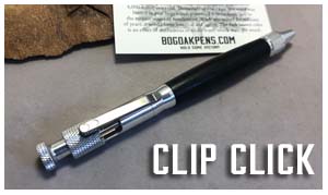 Bolt Action Clip Click Pens